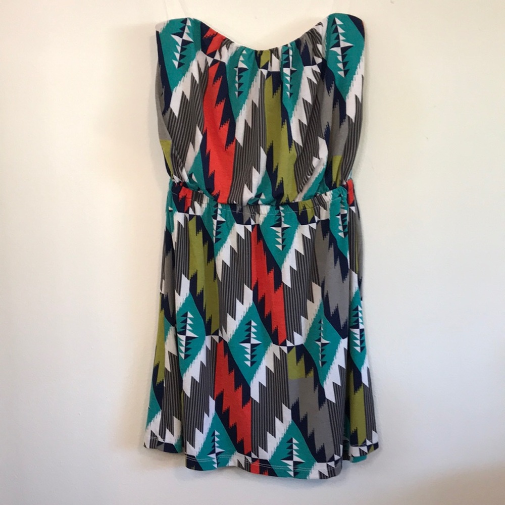 Three pink hearts mini dress size small